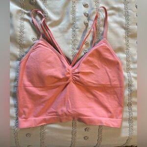 pink tank top